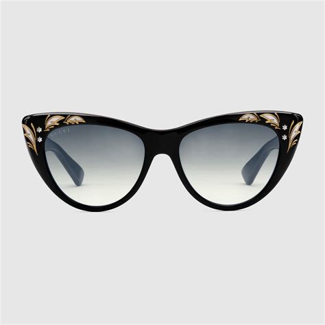 gucci 55mm cat eye sunglasses|oversized cat eye sunglasses gucci.